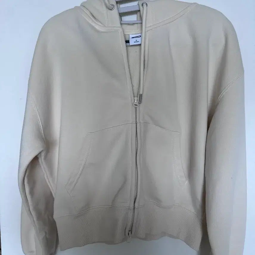 [BUNJANG] SPAO Ivory Hoodie Zip-up / 스파오 아이보리색 후드집업