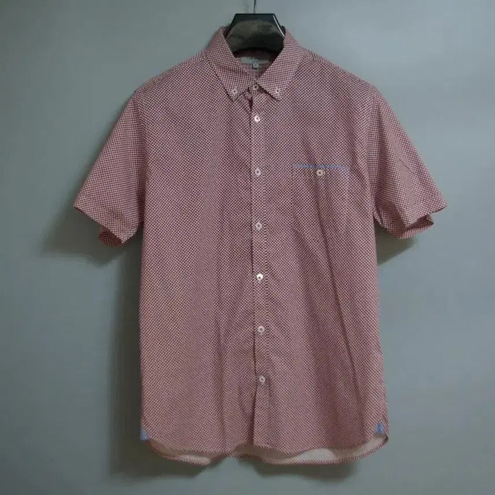 [BUNJANG] Ted Baker Stretch Dot Pattern Button-Down Short-Sleeve Shirt / 테드베이커 반팔 셔츠 100
