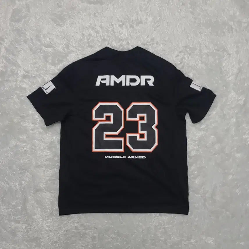 [BUNJANG] Muscle Armed 23 Rugby Jersey Black L / 머슬암드 23 럭비 져지 블랙 L