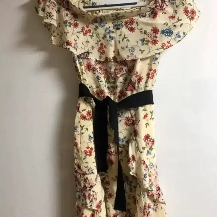 [BUNJANG] Maje Flower Silk Dress Size 2 / 마쥬 플라워 원피스 2사이즈 (새상품)