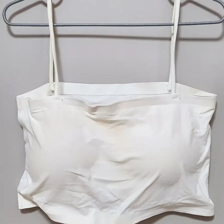 [BUNJANG] White Strap Bra Top 75A / 화이트 끈 브라탑 75A