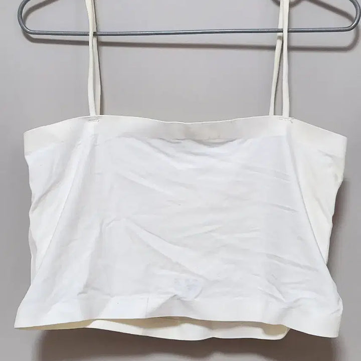 [BUNJANG] White Strap Bra Top 75A / 화이트 끈 브라탑 75A