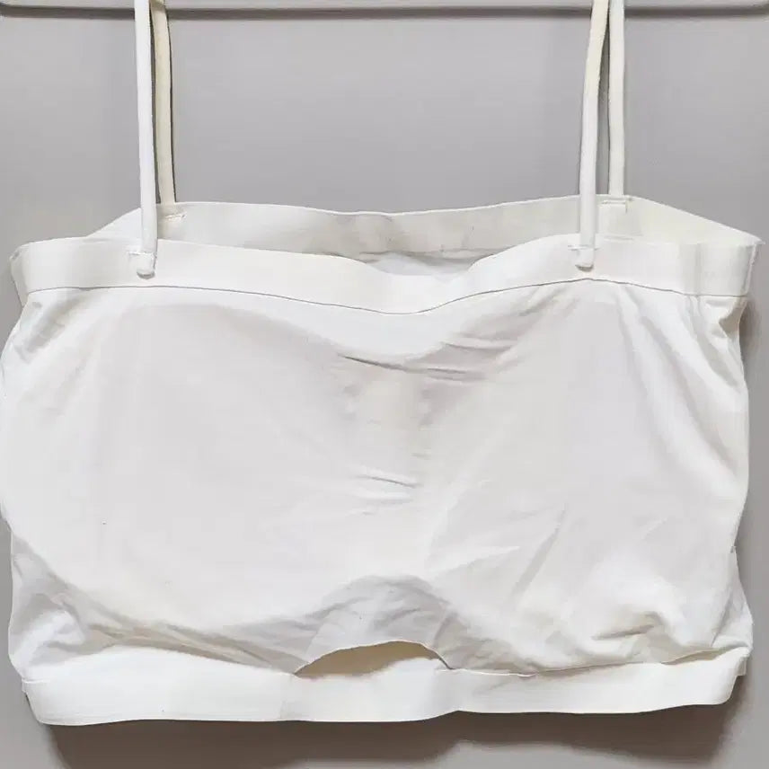 [BUNJANG] White Strap Bra Top 75A / 화이트 끈 브라탑 75A