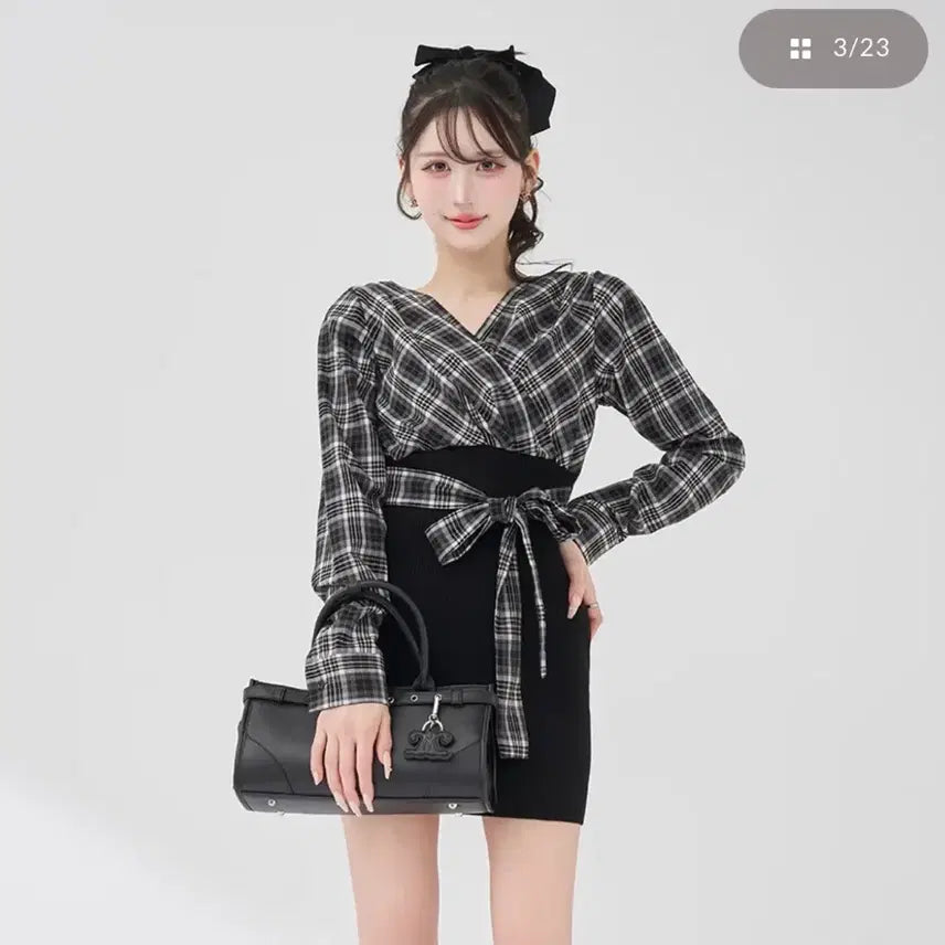[BUNJANG] Darich Check One-Piece Dress / Darich 다리치 일브 스나계 체크 원피스