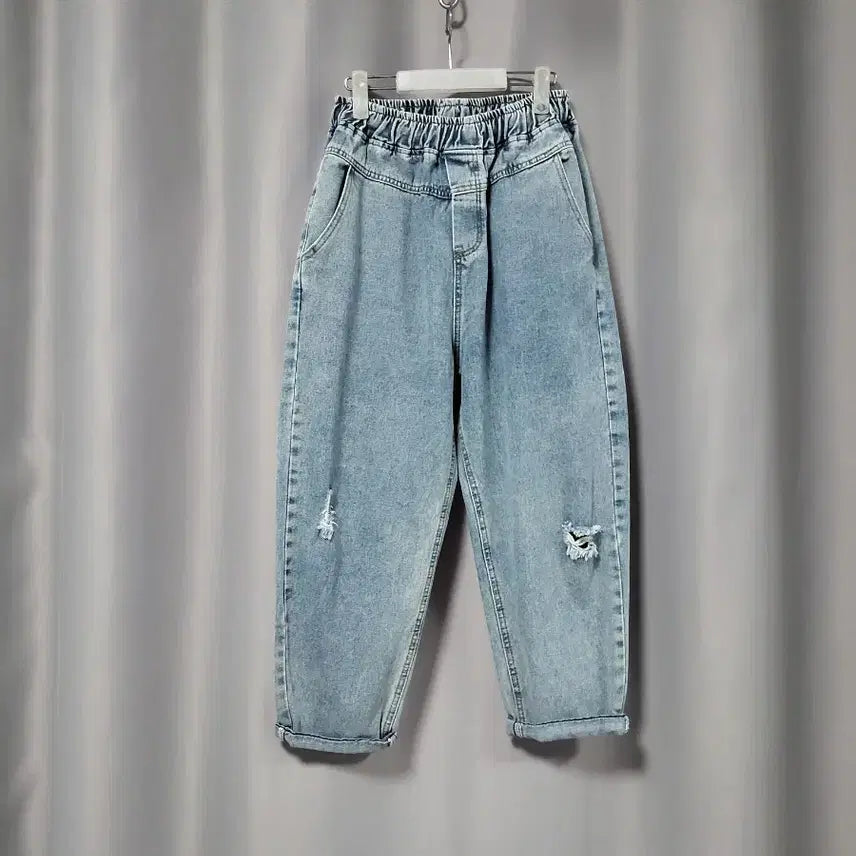 [BUNJANG] JooJoo Damage Baggy Fit Denim / 주줌 데미지 배기핏 데님