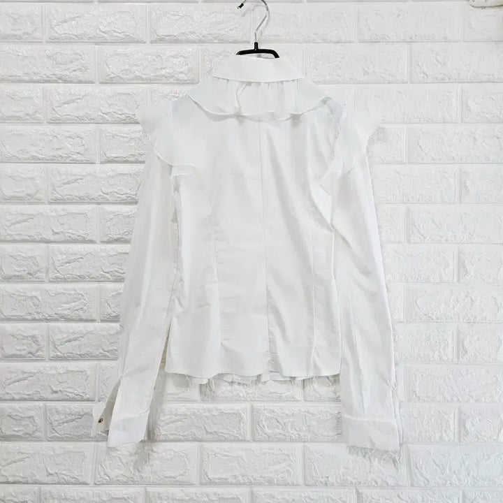 [BUNJANG] White Frill Blouse / 화이트 프릴 블라우스
