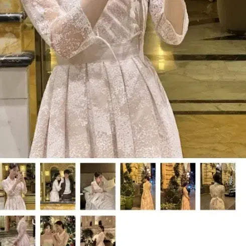 [BUNJANG] Baeksaekji K-Dress "Snowflake 1" Wedding Dress / 백색지 케이드레스 눈꽃1