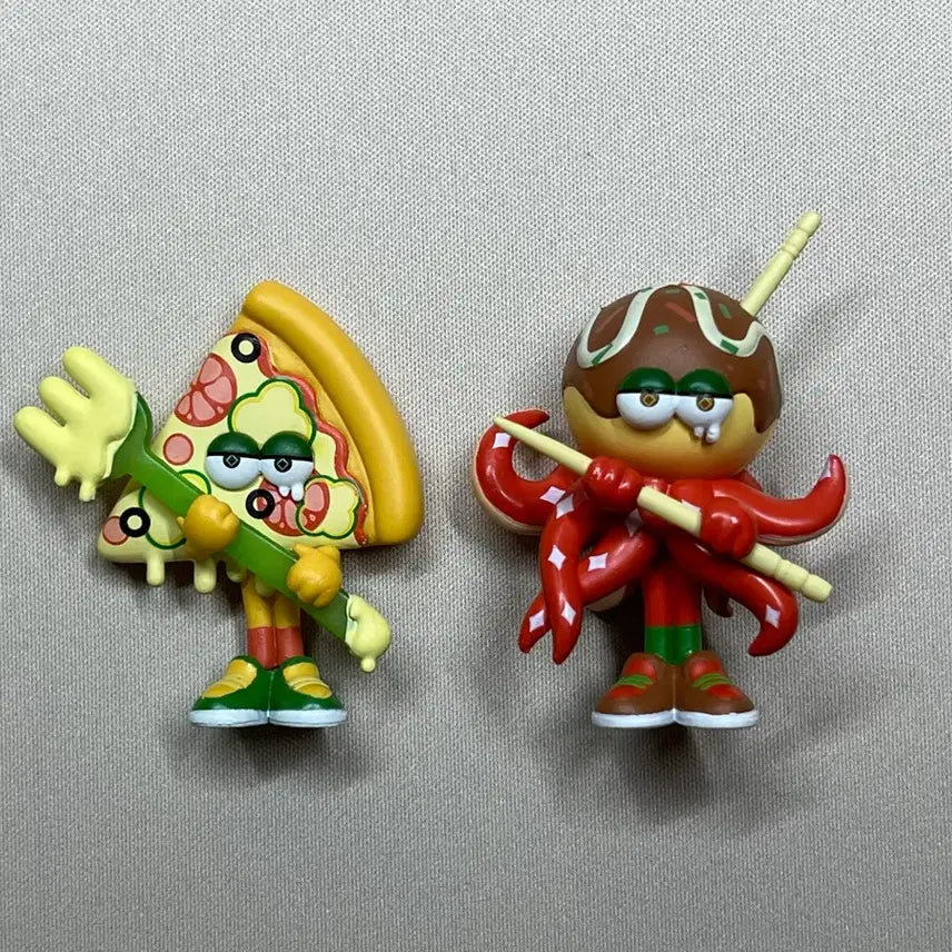 [BUNJANG] Food Attack Takoyaki &amp; Pizza 2-Type Bundle Set (Gacha/Capsule Toy) / 푸드어택 타코야키&amp;피자 2종 일괄 (가챠/캡슐토이)