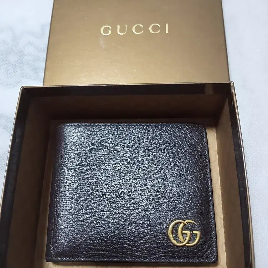 [BUNJANG] Gucci GG Marmont Bi-Fold Wallet Brown / 구찌 GG 마몬트 반지갑 브라운