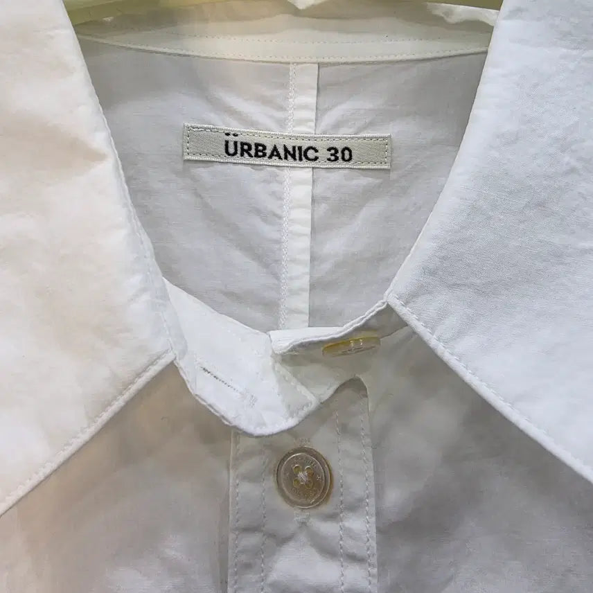 [BUNJANG] URBANIC 30 Wrinkle-Free Pique Shirt White / 얼바닉30 바스락 피코 셔츠 URBANIC 30  1회착컨디션