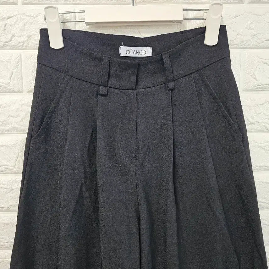 [BUNJANG] Black Wide Pin Tuck Pants / 블랙 와이드 핀턱팬츠