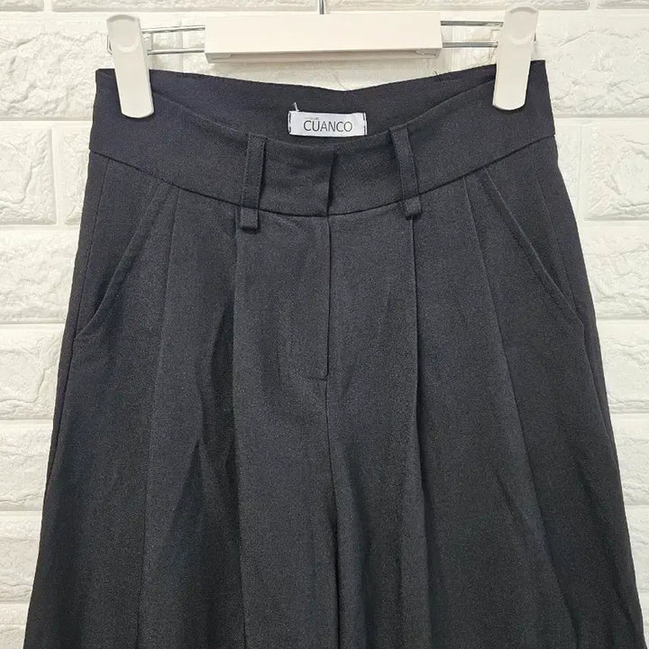 [BUNJANG] Black Wide Pin Tuck Pants / 블랙 와이드 핀턱팬츠