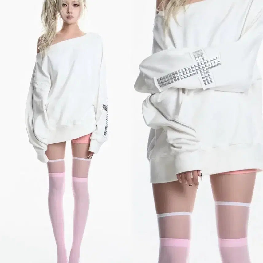 [BUNJANG] kyoiii Cross Sweatshirt / kyoiii 쿄이 KY03 크로스 맨투맨