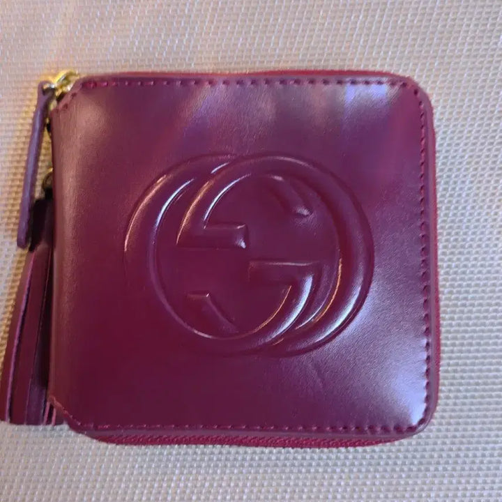 [BUNJANG] Gucci Soho Castle Medium Wallet Burgundy / 구찌 소호 캐슬 중지갑 (새상품)