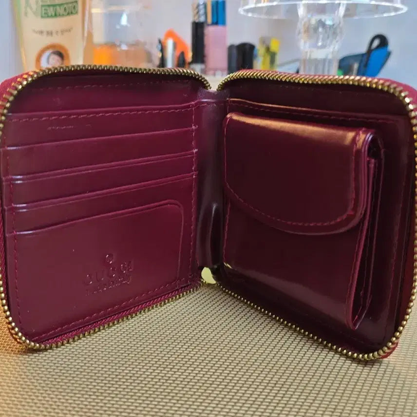 [BUNJANG] Gucci Soho Castle Medium Wallet Burgundy / 구찌 소호 캐슬 중지갑 (새상품)