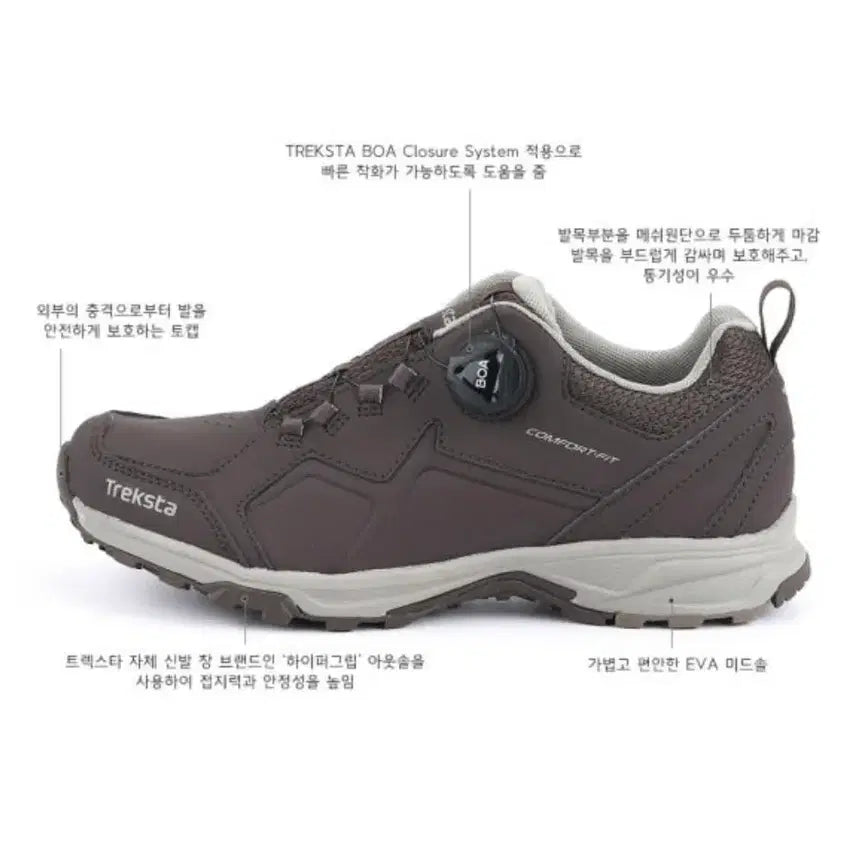 [BUNJANG] Treksta Cross Boa Lightweight Hiking Shoes (Size 265) / TREKSTA 크로스보아 경등산화