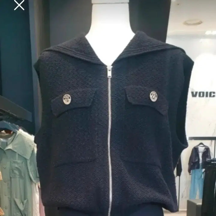 [BUNJANG] VOV Black Knit Vest / 보브 니트 베스트