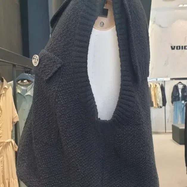 [BUNJANG] VOV Black Knit Vest / 보브 니트 베스트