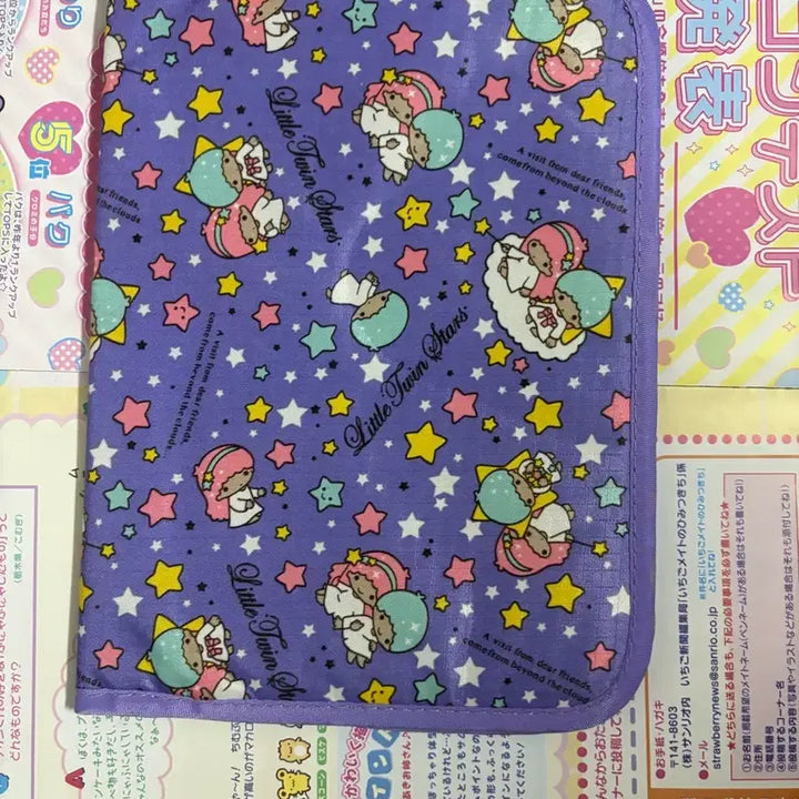 [BUNJANG] Little Twin Stars Purple Deco Pouch / 리틀트윈스타 보라색 다꾸파우치