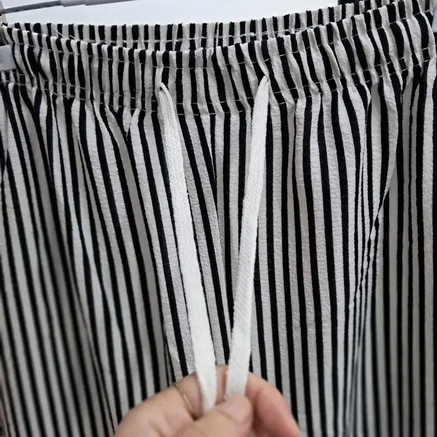[BUNJANG] Stylish Striped Wide-Leg Pants / 세련된바지 통바지 88까지