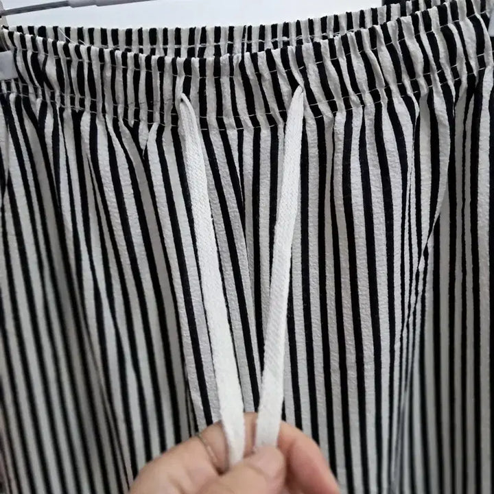 [BUNJANG] Stylish Striped Wide-Leg Pants / 세련된바지 통바지 88까지