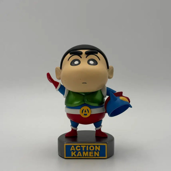 [BUNJANG] Crayon Shin-chan Action Mask Nohara Shinnosuke Resin Figure / 짱구는 못말려 NPC 액션가면 짱구 레진 피규어