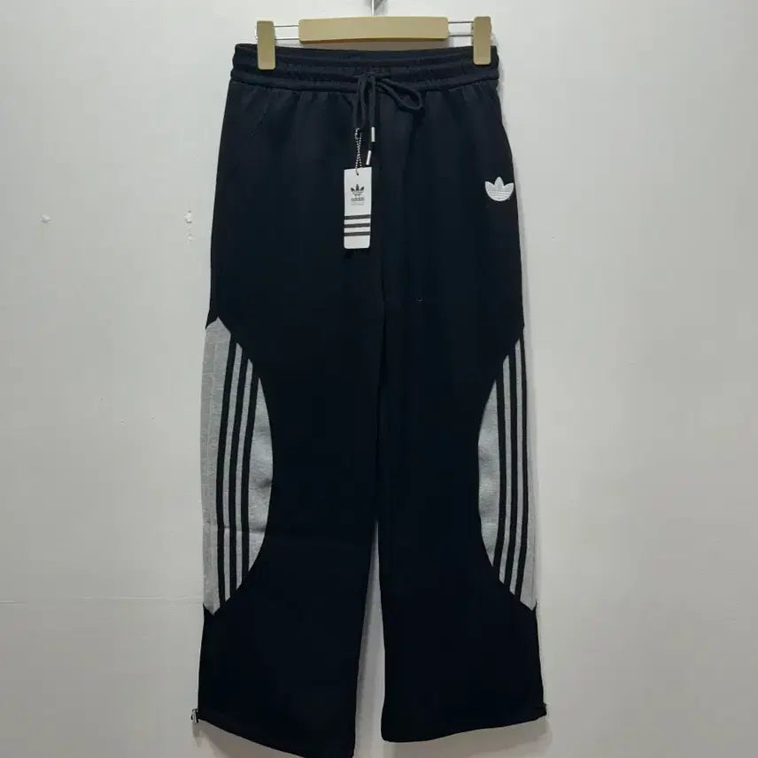 [BUNJANG] Adidas 3-Stripes Wide Jogger Pants Black M / 아디다스 삼선 트레이닝 와이드 조거 팬츠 블랙 새상품 M