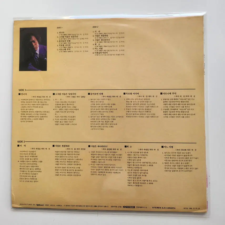 [BUNJANG] Park Gun LP / 박건 LP / MINT