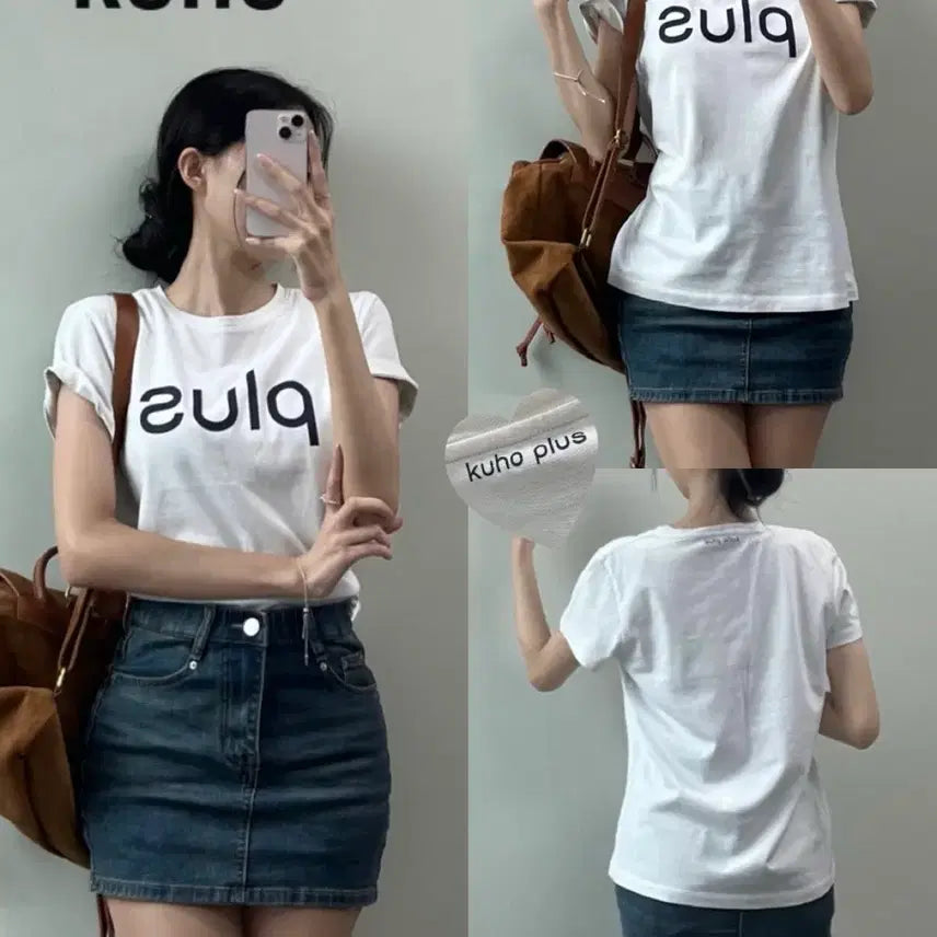 [BUNJANG] KUHO Plus Short-Sleeve T-Shirt / 구호 플러스 반팔