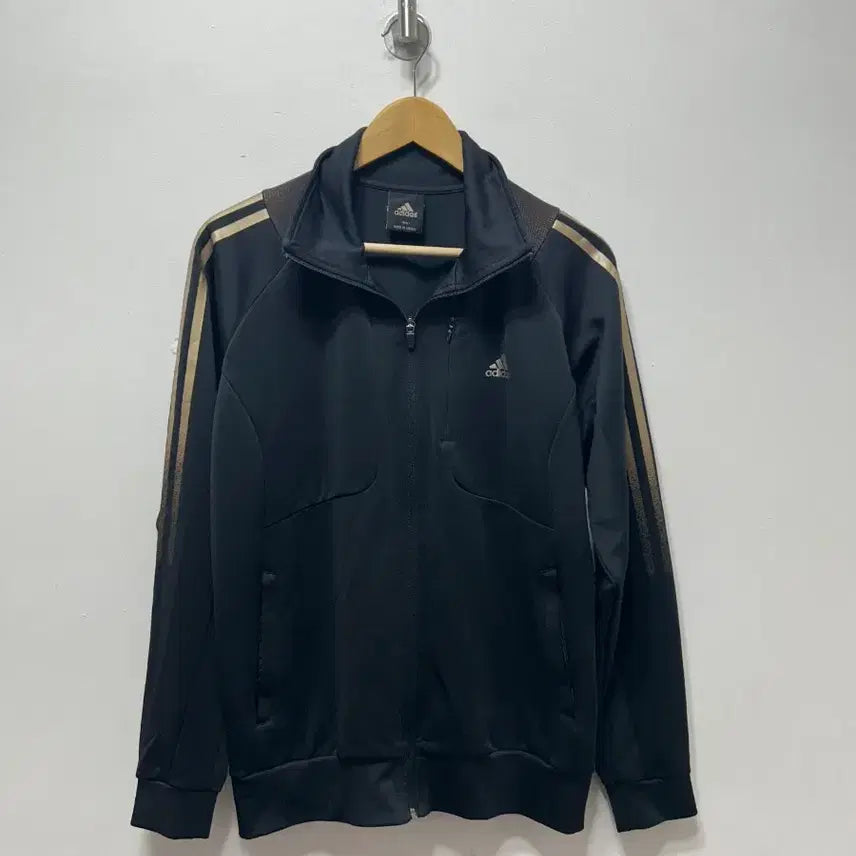 [BUNJANG] Adidas Black 3-Stripes Track Jacket Zip-Up Size 100 / 아디다스 블랙 삼선 트랙 자켓 집업 100사이즈