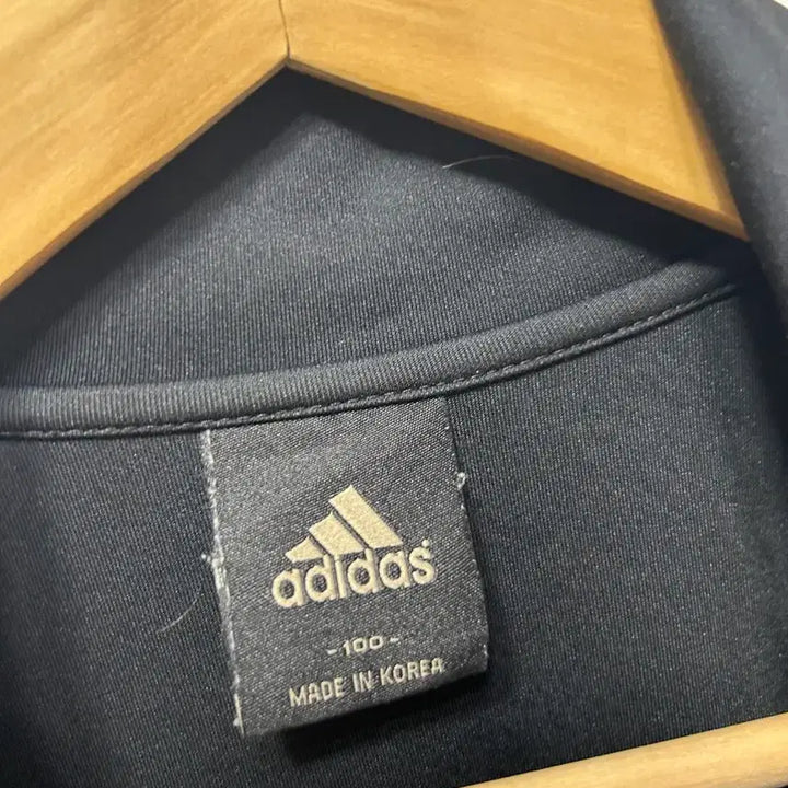 [BUNJANG] Adidas Black 3-Stripes Track Jacket Zip-Up Size 100 / 아디다스 블랙 삼선 트랙 자켓 집업 100사이즈