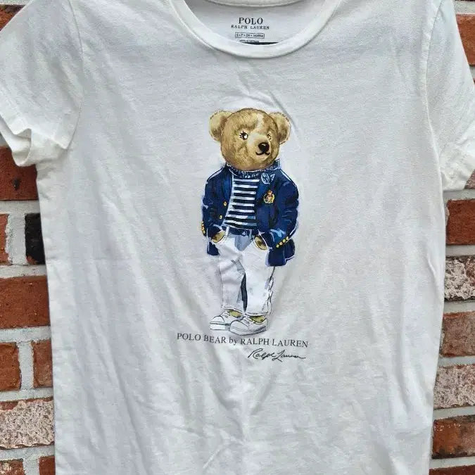[BUNJANG] Polo Ralph Lauren Bear Graphic T-Shirt White / 폴로 랄프로렌 베어 반팔 티셔츠 화이트