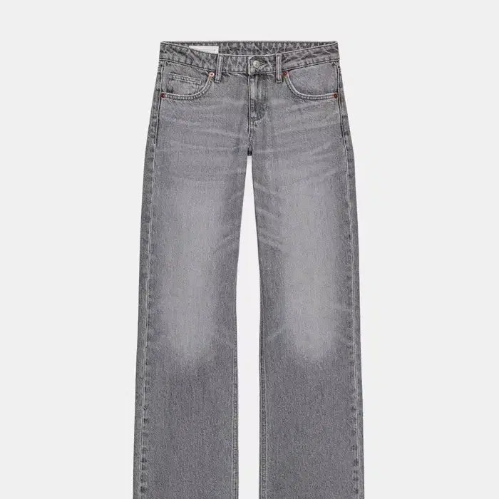 [BUNJANG] ZARA Wide Leg Low Rise Jeans Grey / ZARA 자라 와이드레그 로우라이즈 청바지 그레이