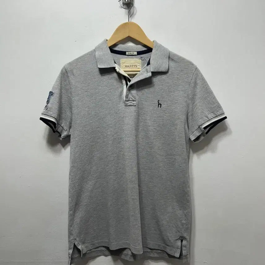 [BUNJANG] Hazzys Grey Short Sleeve Polo T-Shirt Size 105 / 헤지스 그레이 반팔 폴로티셔츠 105사이즈