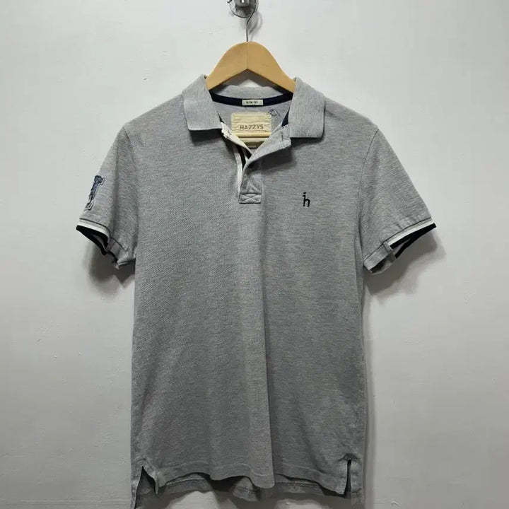 [BUNJANG] Hazzys Grey Short Sleeve Polo T-Shirt Size 105 / 헤지스 그레이 반팔 폴로티셔츠 105사이즈