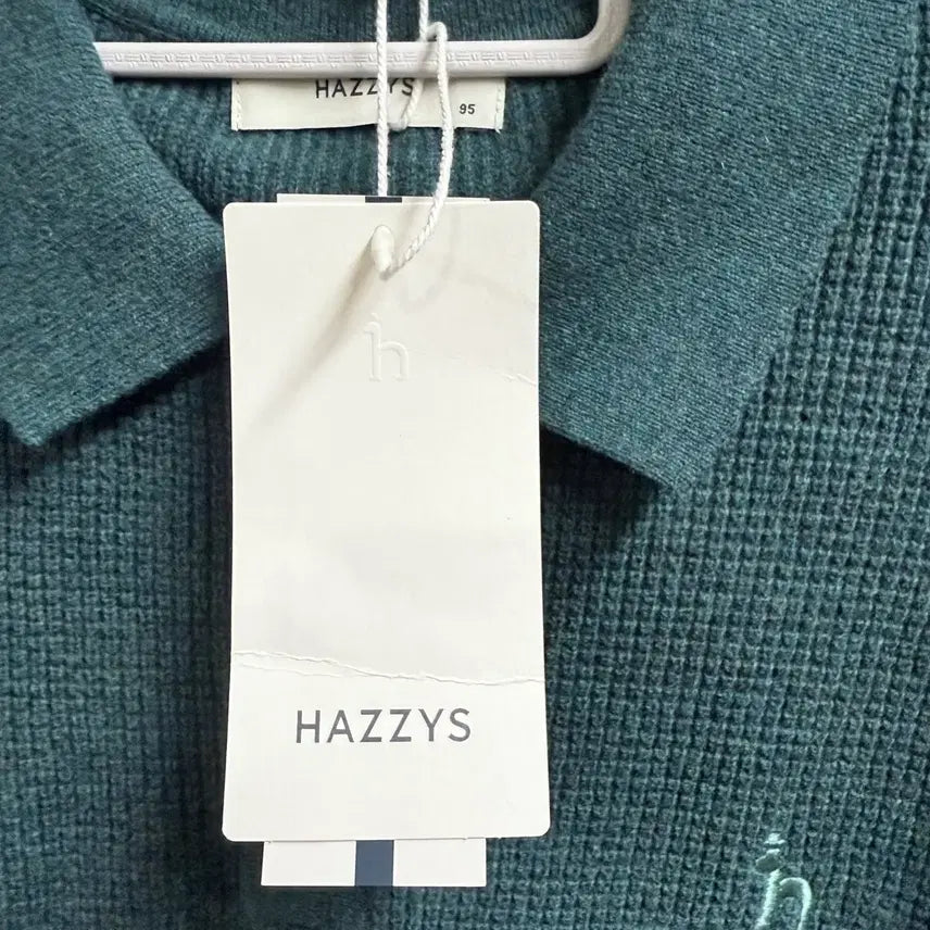 [BUNJANG] Hazzys Honeycomb Structure Wool Collar Knit 95 / 헤지스 허니콤 조직 울 카라 니트 95(HZSW4D551)