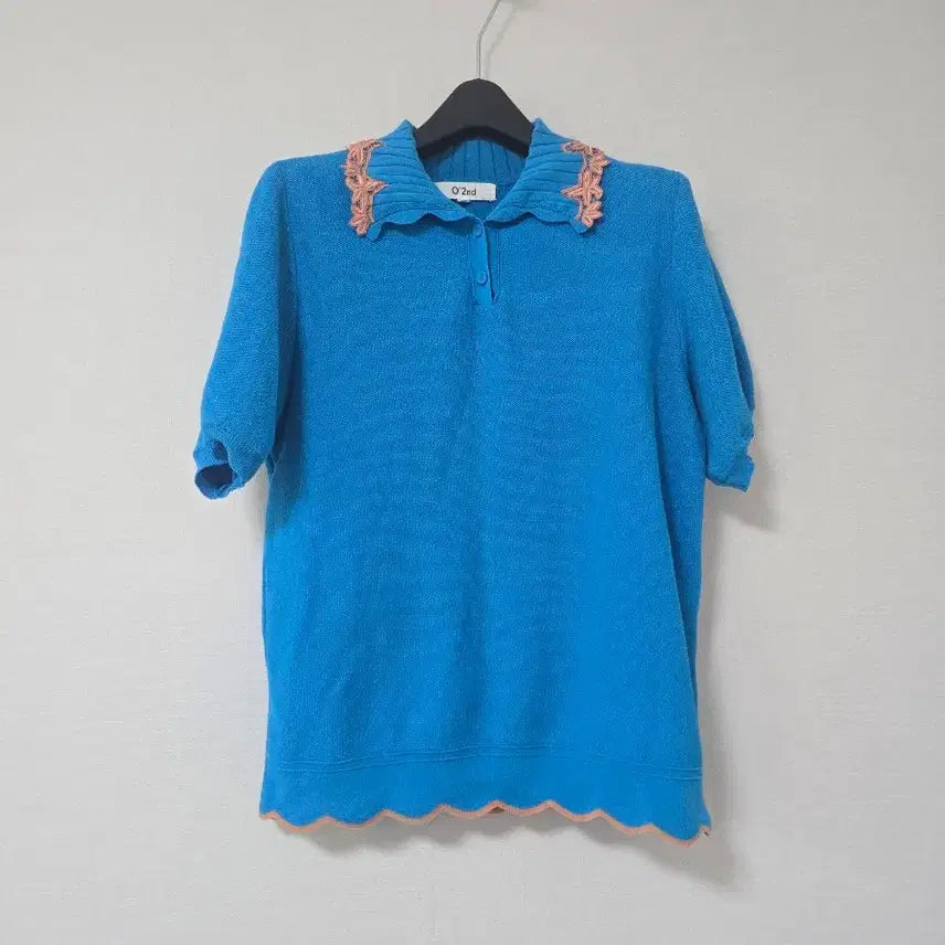 [BUNJANG] Ozsecon Blue Blouse Size 1 / 오즈세컨 블루 블라우스1
