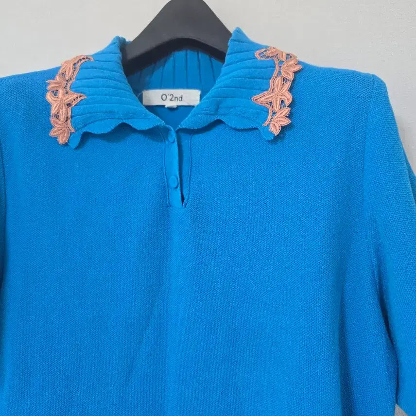 [BUNJANG] Ozsecon Blue Blouse Size 1 / 오즈세컨 블루 블라우스1