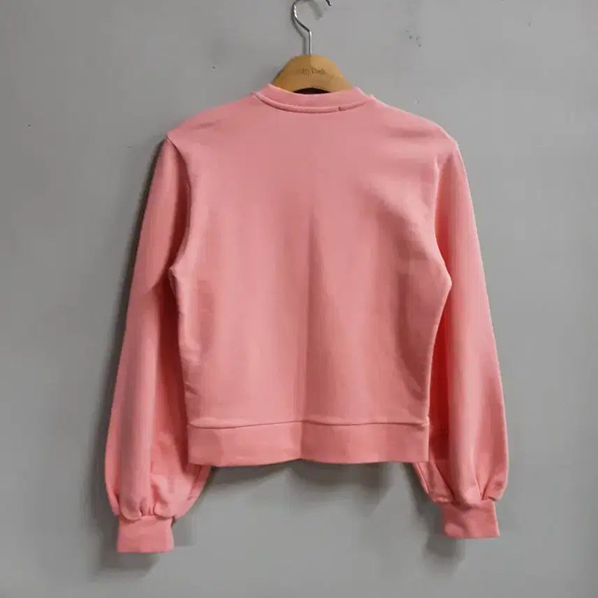 [BUNJANG] MSGM Pink Logo Balloon Sleeve Sweatshirt T-shirt / MSGM 핑크 로고 벌룬 소매 맨투맨 티셔츠