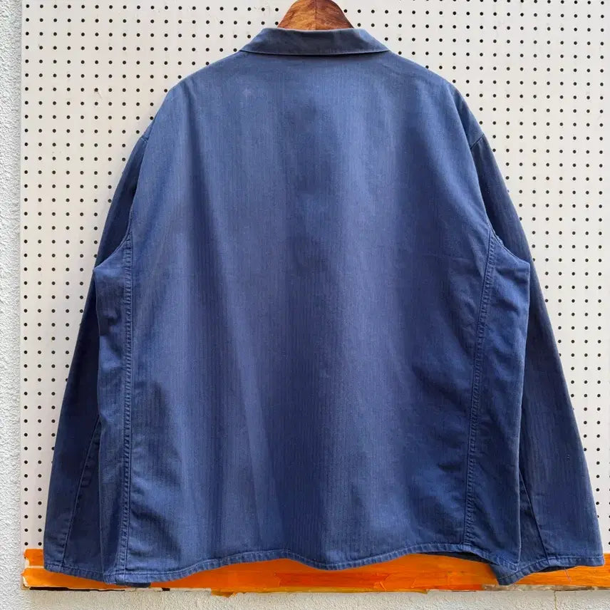 [BUNJANG] Vintage French HBT Herringbone Twill Work Jacket XL / OLD VINTAGE FADED HBT FRENCH 페이드 헤링본워크자켓