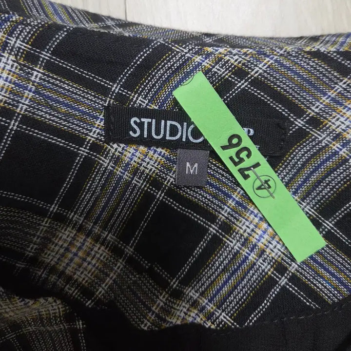 [BUNJANG] Studio Lab Woven Checkered Dress - Black, M / 무료택배) 랩 우븐 체크 원피스 M 블랙