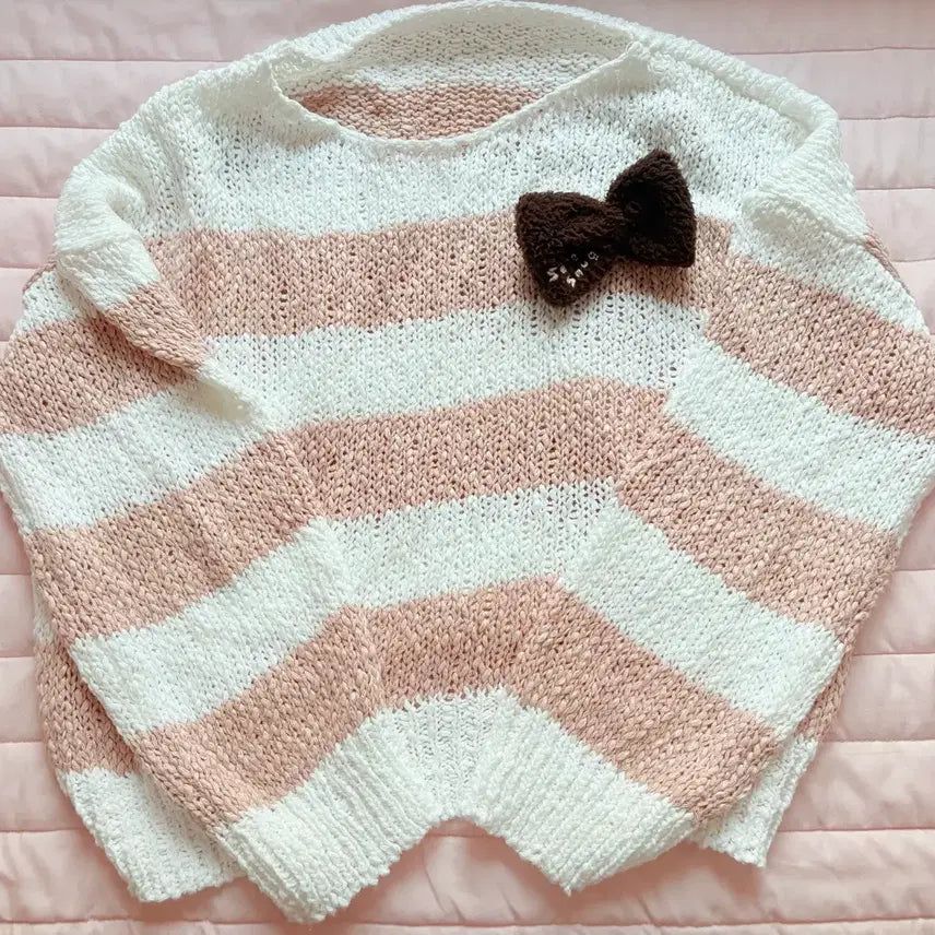 [BUNJANG] Snug Sweet Gyaru Knit Pink / snug 서냥 스너그 스위트 갸루 니트 핑크