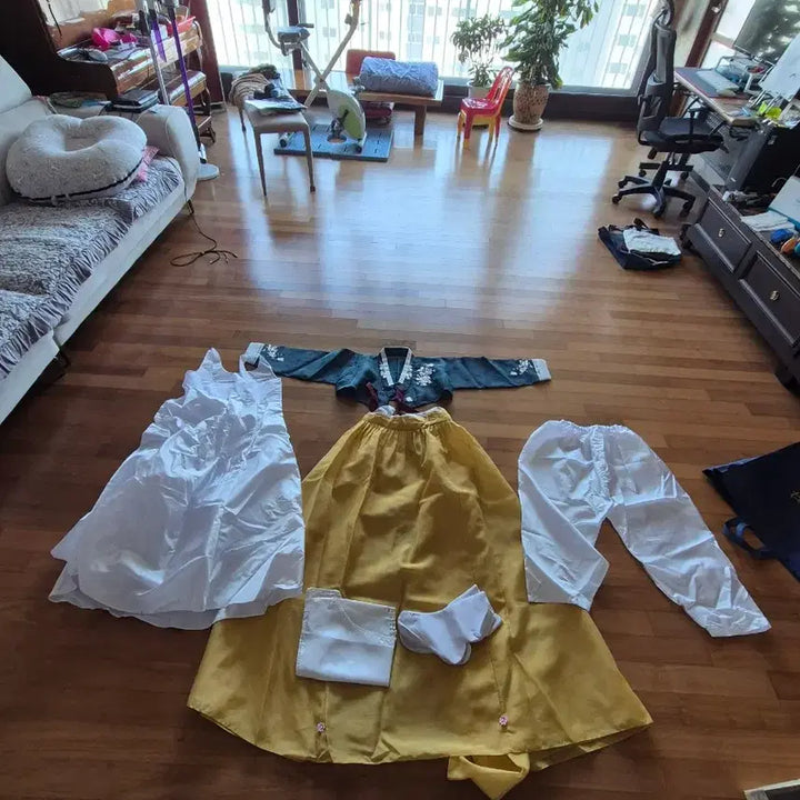 [BUNJANG] Jinju Dän traditional Korean Clothing Full Set / 진주주단 여성한복 풀세트