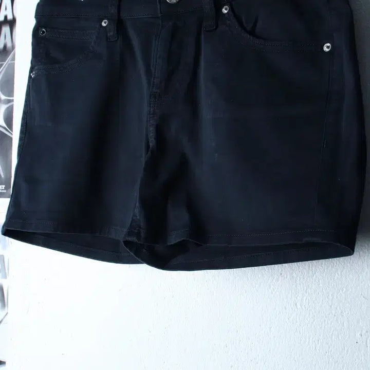 [BUNJANG] Calvin Klein Black Cotton Shorts / W(S-M) 캘빈클라인 반바지 팬츠 새상품 블랙 면 숏-2643
