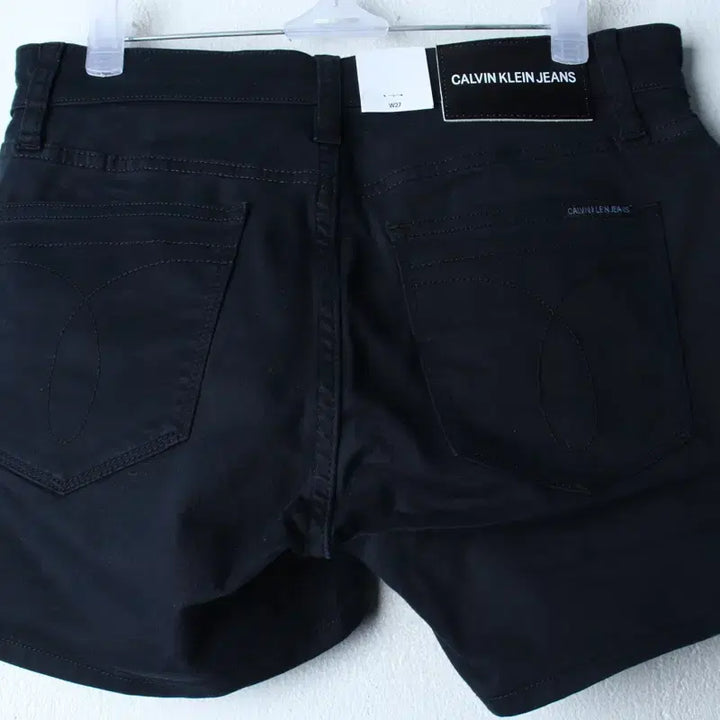 [BUNJANG] Calvin Klein Black Cotton Shorts / W(S-M) 캘빈클라인 반바지 팬츠 새상품 블랙 면 숏-2643