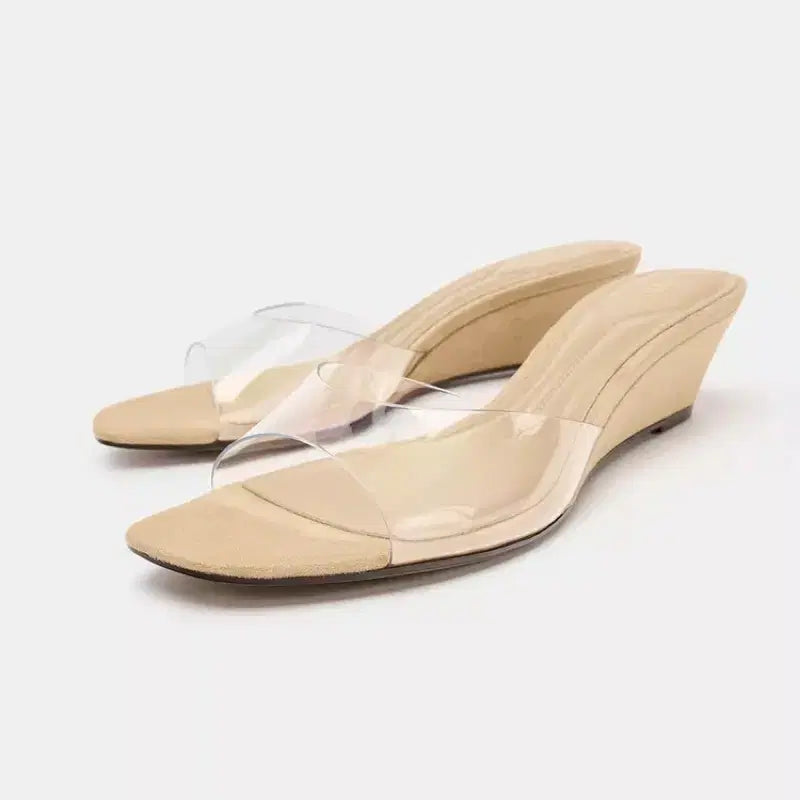 [BUNJANG] Zara Vinyl Wedge Jelly Sandals EU 38 / zara 자라 비닐 웨지 샌들 젤리 샌들