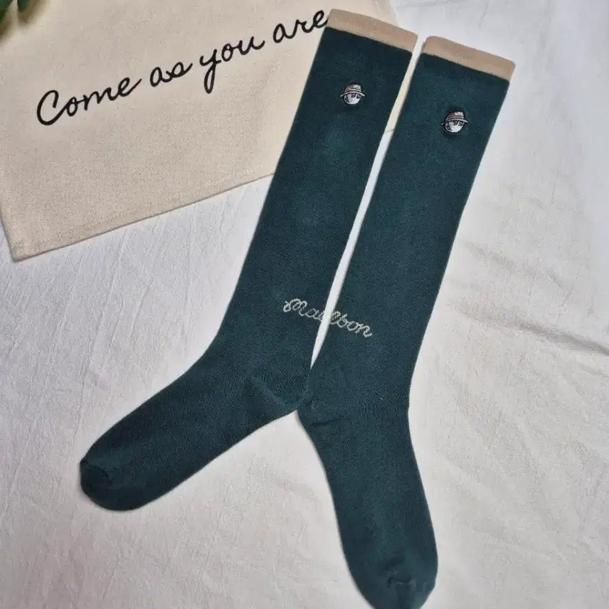 [BUNJANG] Malbon Golf &amp; Titleist Ribbed Knee-High Socks / 말본  니삭스 타이틀리스트 니삭스