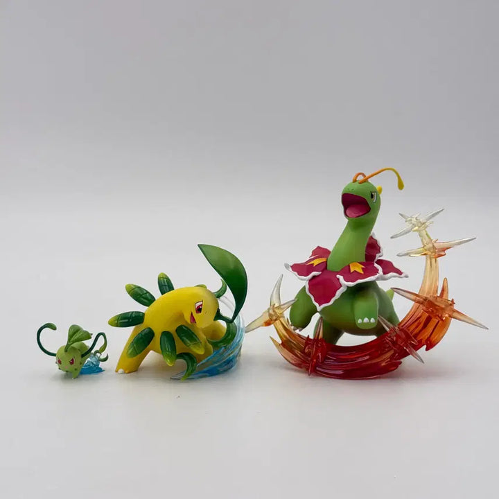 [BUNJANG] Pokemon Evolution Line Chikorita, Bayleef, Meganium Resin Figure / 포켓몬스터 MG 치코리타 , 베이리프 , 메가니움 진화트리 레진 피규어