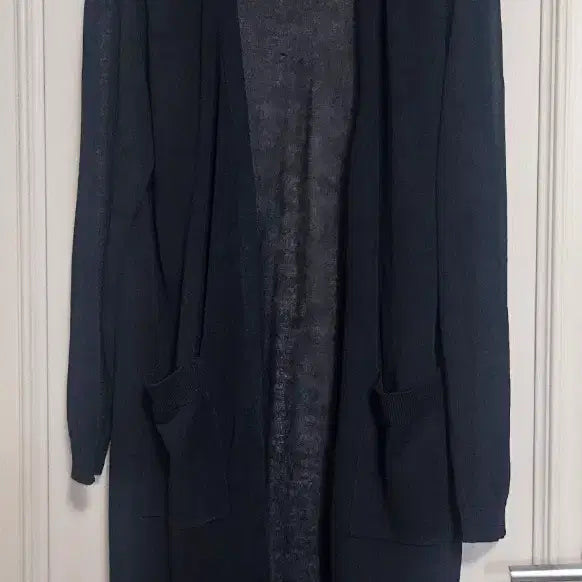 [BUNJANG] Cresson Black Summer Long Cardigan / 크레송 블랙 여름 롱 가디건