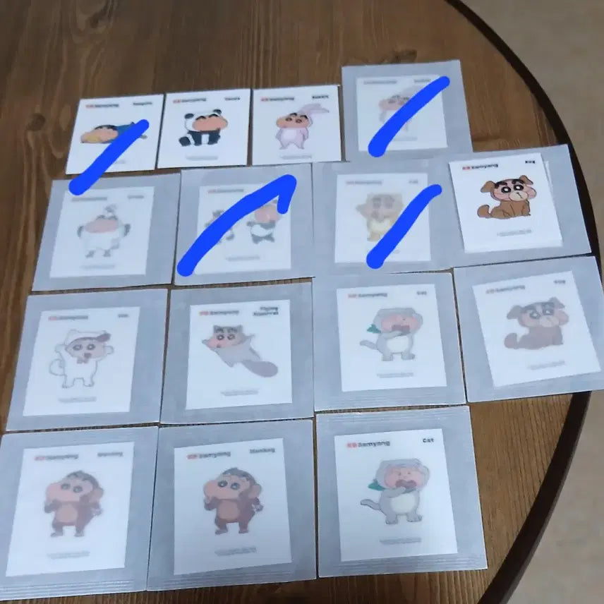[BUNJANG] Crayon Shin-chan Ppomi Sticker 1 Piece Select / 짱구 띠부씰 1개 선택